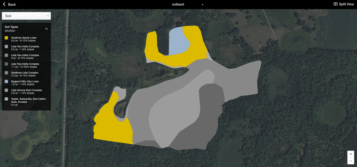 One of my soil maps in my FarmLogs account